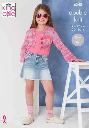 Cardigan and Top in King Cole Jamboree DK (6348) - Image 5