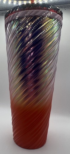 Vaso Starbucks Invierno 24-25 Amanecer Rojo Naranja Perla Ombre Remolino Venti 24oz - Imagen 6 de 6