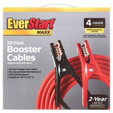 Everstart Maxx 20 Ft 4 Gauge Booster Cables 250 Amps Everstart Maxx 20 Ft 4 Gauge Booster Cables 250 Amps