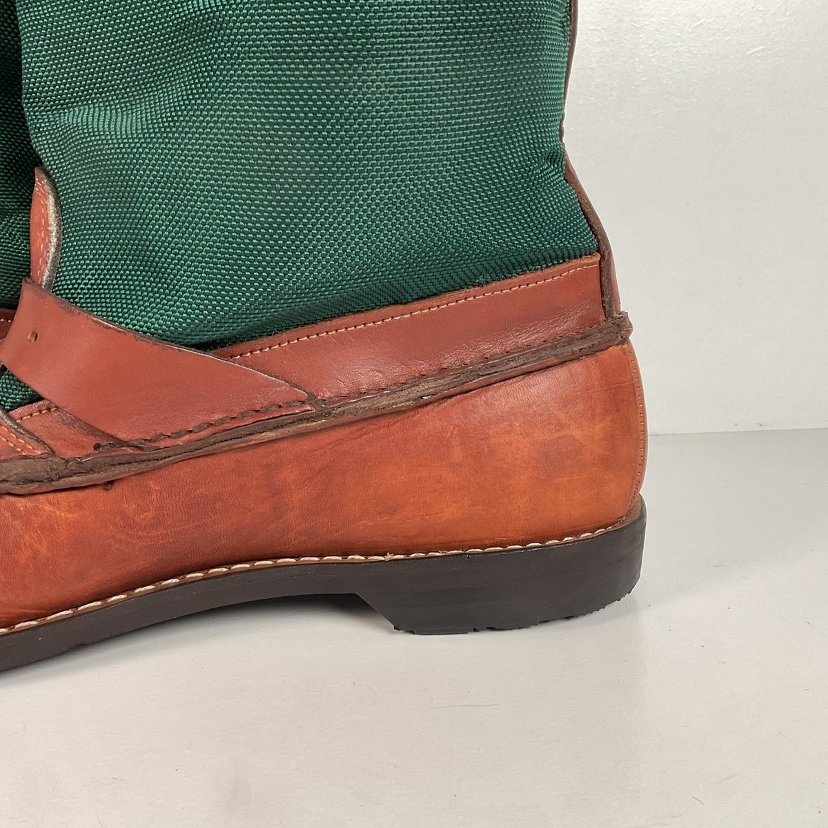 Vintage Gokey Botte Sauvage Snake Boots | Green Canvas  display picture 1