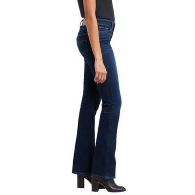 Levi's Levis 715 Bootcut Jeans Damenjeans demin Hose flared dunkel blau 26 / 34