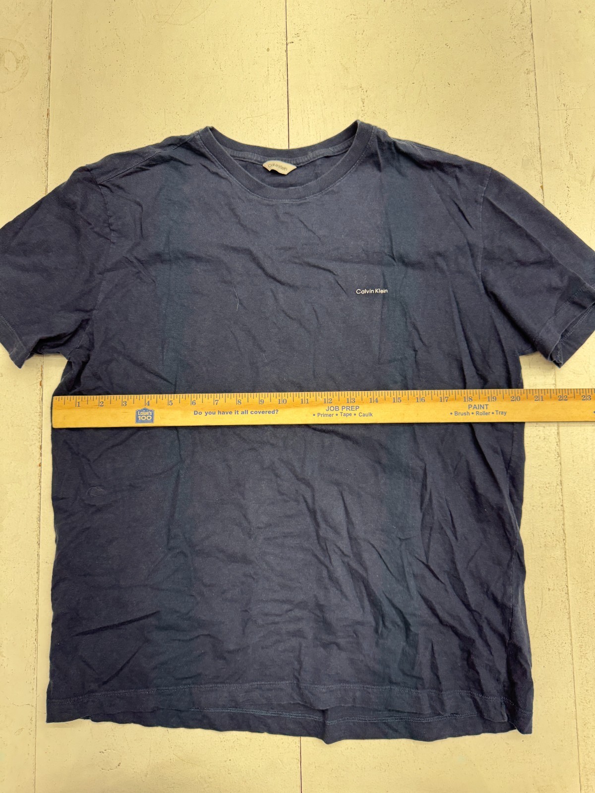 Calvin Klein Solid Navy Blue Basic Short Sleeve T… - image 6