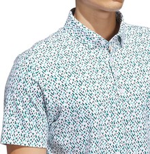 Adidas Golf Men's S Ultimate 365 Micro Argyle Polo Shirt JL5270 MSRP 80