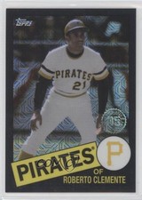 2020 Topps Silver Pack 1985 Chrome Baseball Series 2 Black Roberto Clemente 17a3