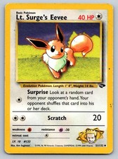 Lt. Surge's Eevee 51/132 MP Gym Challenge Pokemon Unlimited on eBay