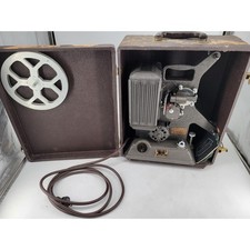 Keystone R-8 8mm Projector with Original Case, Reel and Manual Hero Prop