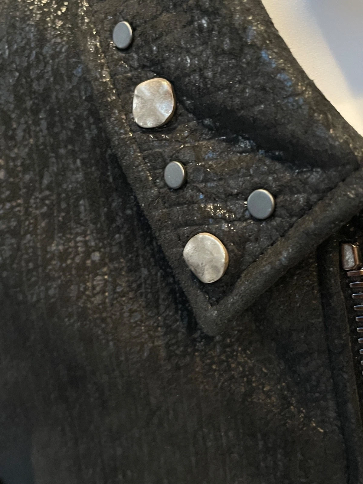 John Varvatos Studded Lambskin Jacket-Black Size 52 NWT RARE - product detail image 5