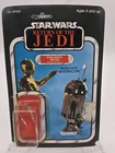 1983 Star Wars ROTJ R2-D2 SENSORSCOPE Card Back ONLY Attached Bubble Unpunched