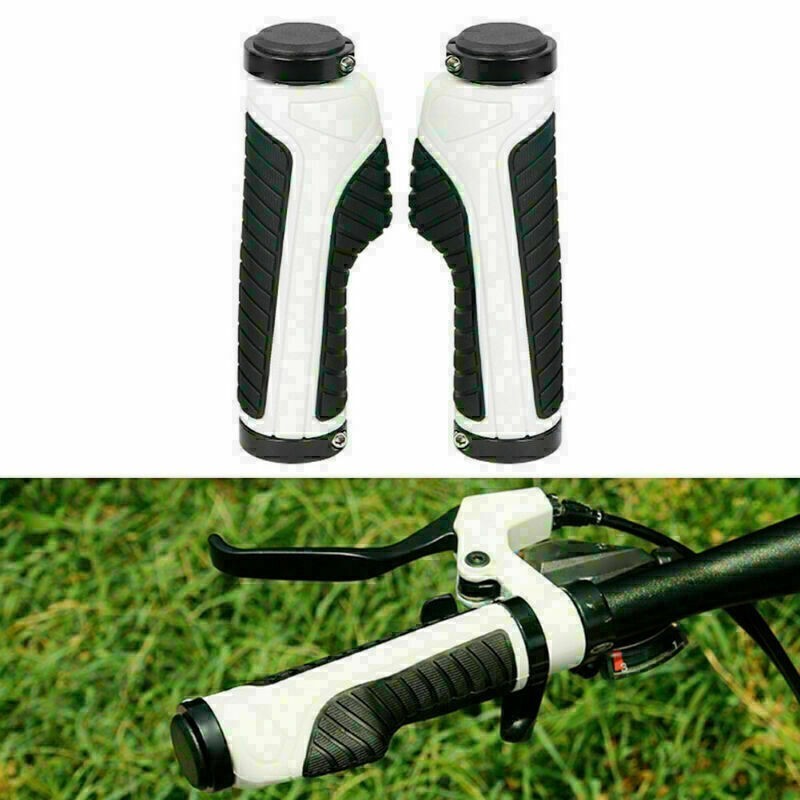Bike Grips Rubber Mountain Bike MTB Handlebar Ergonomic Cycling Lock On TPR