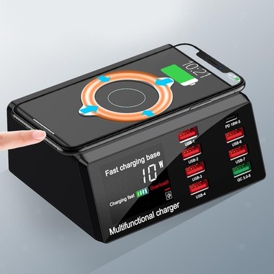 Quick Charger Dockingstation mit 8 Port QC 3.0 USB Ladefunktion