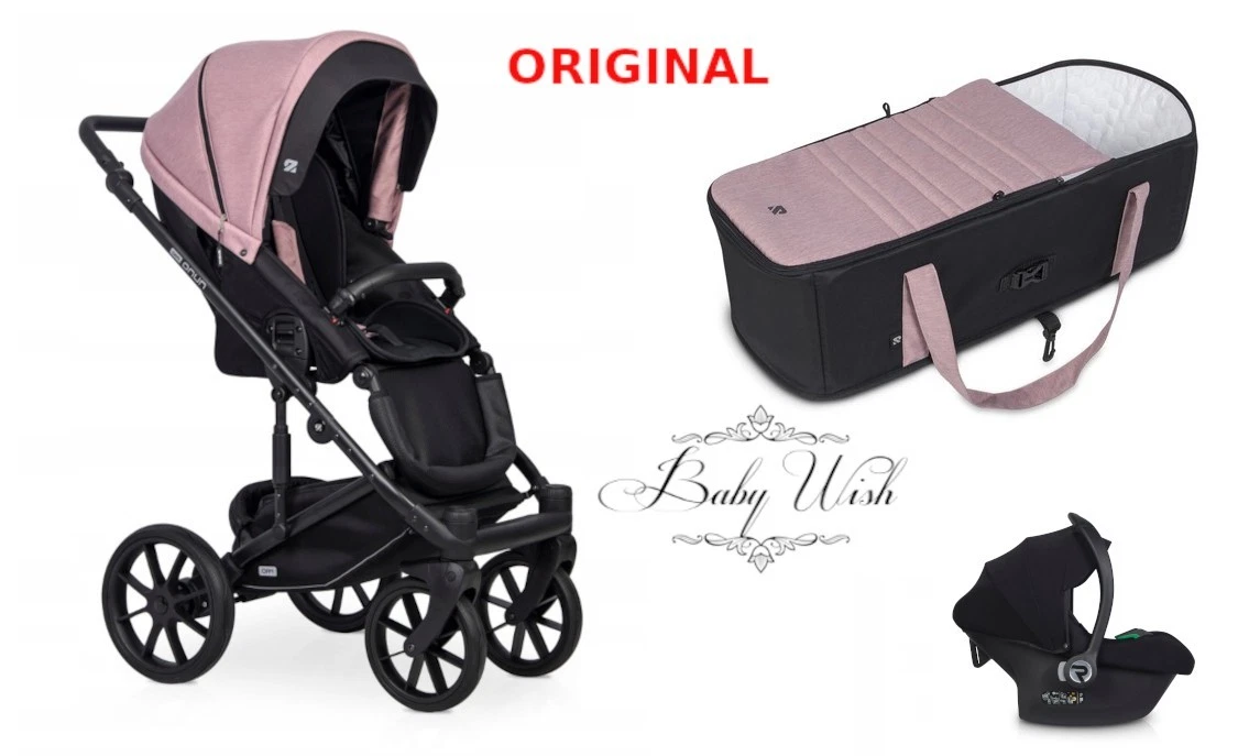 RIKO NUNO PRO 3in1 kids buggy stroller / pushchair + soft gondola + CAR SEAT