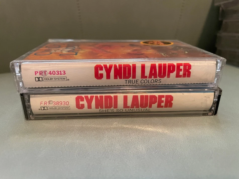 Sealed Cyndi Lauper She’s So Unusual & True Colors Cassette Tapes - Image 3 of 4