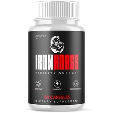 (1 Pack) Iron Horse for Men Advanced Formula Vitamin Max Supplement 60 Capsules
