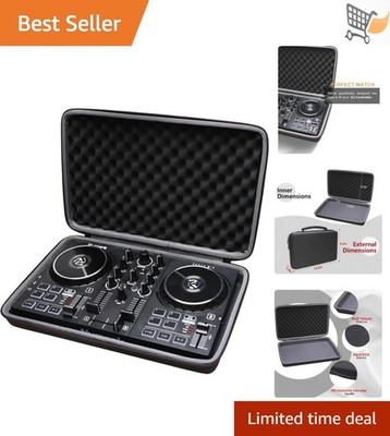 DJ Mixer Case EVA Hard Shell Zipper Fit Numark Hercules Controller Storage