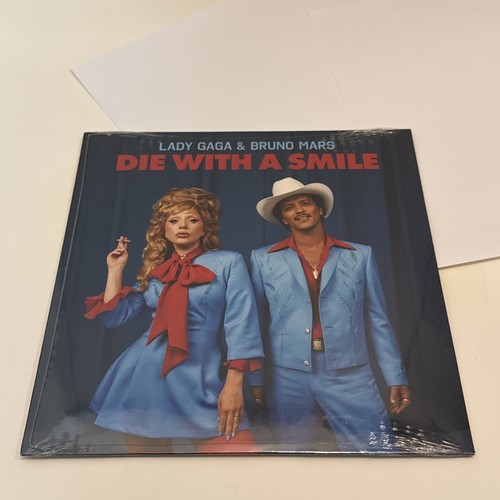 Lady Gaga & Bruno Mars | Die With A Smile | 7" Single Vinyl | New sealed prezzo ebay