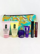 Clinique 7Pc Skincare Makeup Gift Set Black Honey Lipstick, Repair Serum  Mascara