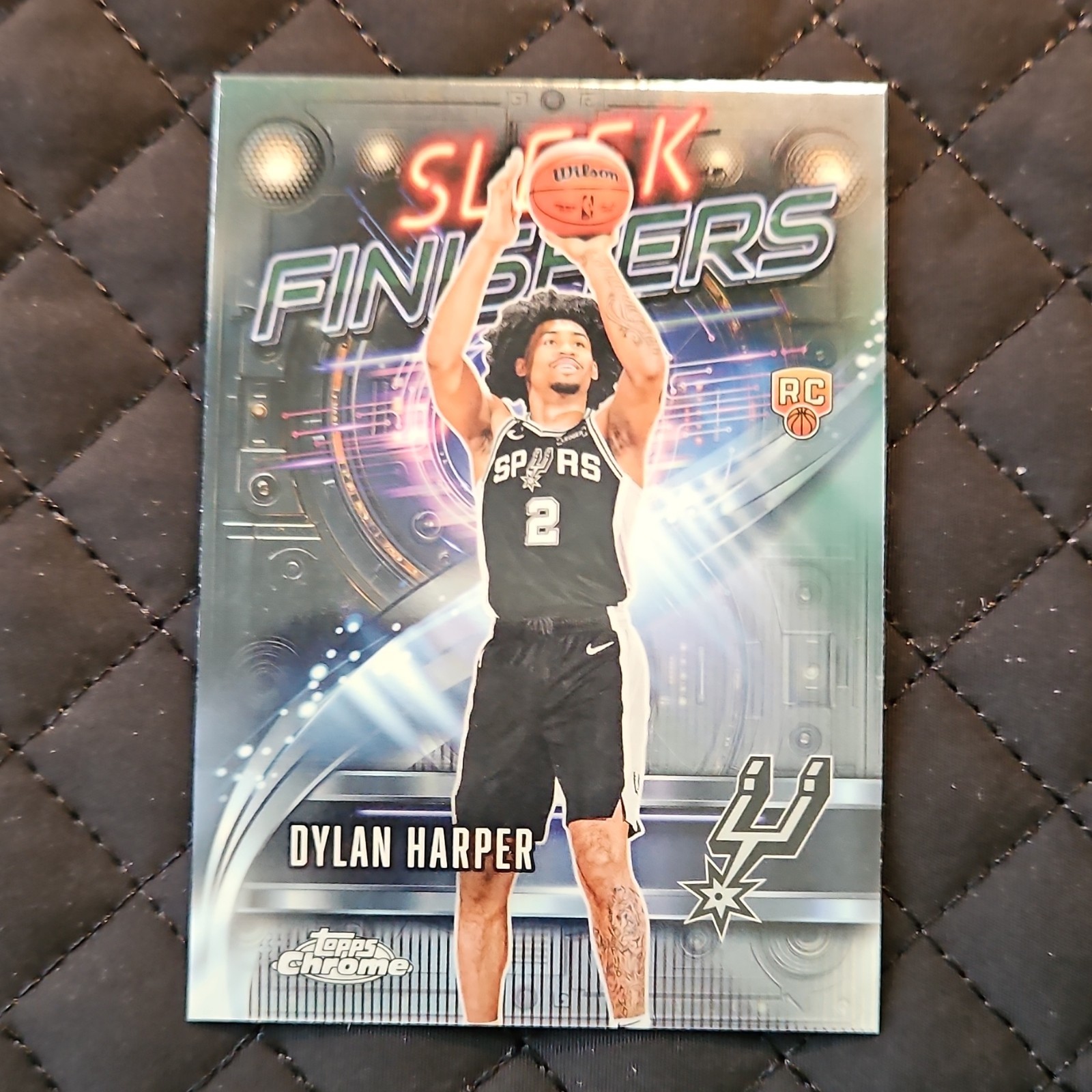 2025-26 Topps Chrome Sleek Finishers Dylan Harper Rookie Card Spurs SF-22
