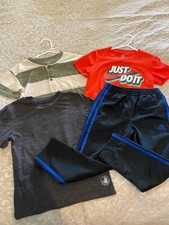 Boys size 5 Lot Nike Adidas shirts pants kids youth tshirt casual bundle joggers
