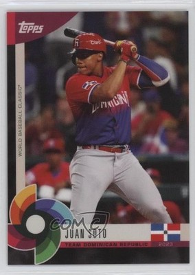 2023 Topps World Baseball Classic Global Stars Black Juan Soto #1 o7m