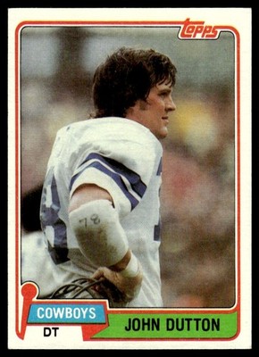 1981 TOPPS JOHN DUTTON E DALLAS COWBOYS #249