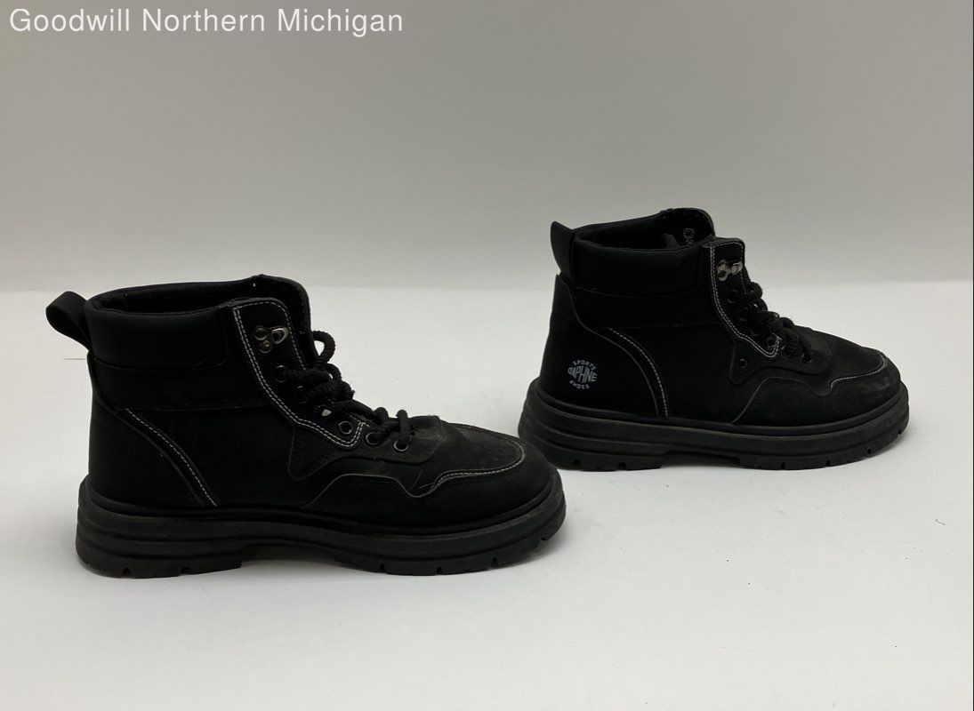 Black Solid Work Boot Men 10.5 - image 7