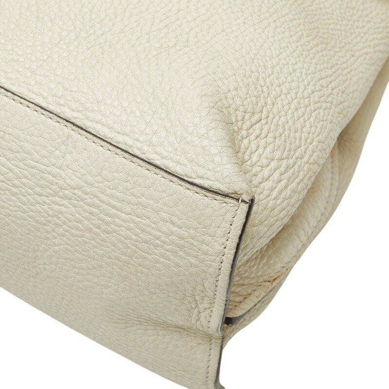 GUCCI Bamboo Daily 2Way Tote Shoulder Bag Leather White Preowned From Japan thumbnail 7