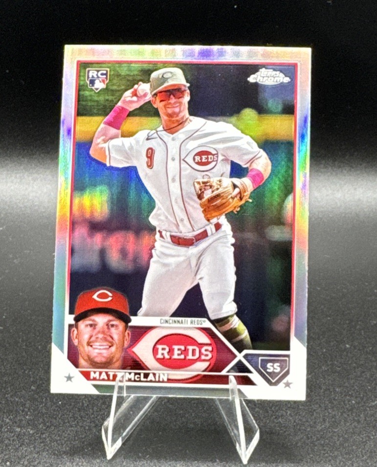 2023 Topps Chrome Update #USC200 Matt McLain Reds RC Rookie Refractor