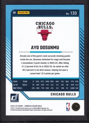 2024-25 Panini Donruss - Ayo Dosunmu #133 Blue Explosion /45 for