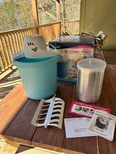 Vintage Rival Electric Ice Cream Maker 4 Quarts 8405,Motor Model 8704