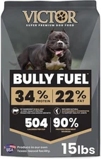 VICTOR Bully Fuel Dry Dog Food, 15 lb – Real Beef First 15 Pound (Pack of 1) 