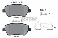 Bremsbelagsatz FÜR Suzuki Swift III (Mz, Ez) - Textar 2397302
