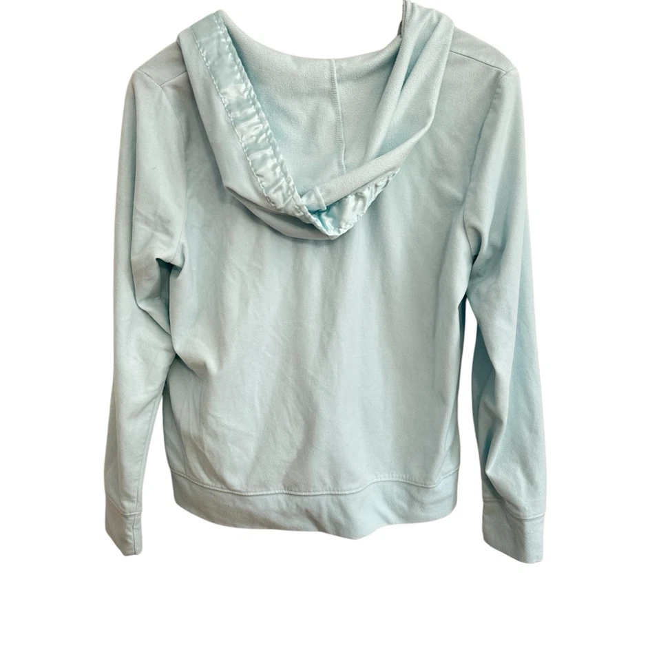 Polo Ralph Lauren 连帽衫女式大号浅绿色全拉链口袋拉链标志 — 第 4/4 张图片