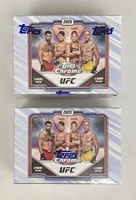 2025 Topps Chrome UFC Factory Sealed Blaster Box Lot Of 2
