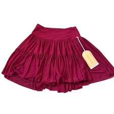 Blogilates Women's Ballerina Skort - Burgundy XS pockets Fitness Pilates Spring