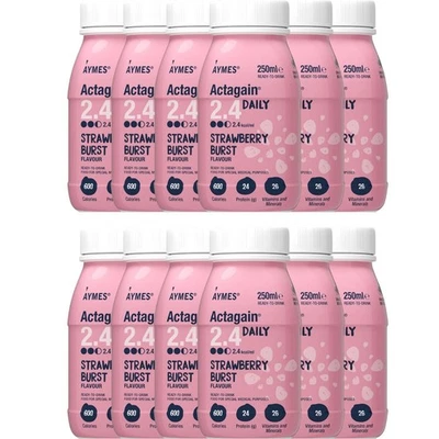 AYMES Actagain 2.4 Daily Strawberry Burst Flavour 12 x 250ml