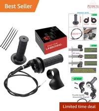 Mini Bike Throttle Assembly Rubber Handlebar Cable for ATV Dirt Bike Motorcycle