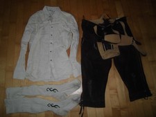 Trachten-Set: Lederhose Gr.50 + Trachtenhemd von Eterna Gr.L + Trachtenstrümpfe