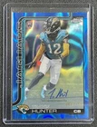 TRAVIS HUNTER 2025 TOPPS CHROME ROOKIE AUTO BLUE LAVA REFRACTOR RC 64/150
