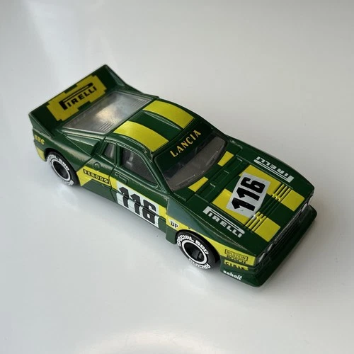Matchbox Specials PIRELLI LANCIA 037 RALLY CAR Green/Yellow #116 Vintage 1983