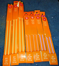 Lot Of 7 Pair New Boye Knitting Needles Size 8 7 6