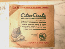 1961 BUSTA OLIO CARLI LISTINO PREZZI VIAGGIATA