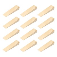 "12 StüCk HolztüRstopper, 4,72\" X 1,18\" X 0,79\" Rutschfeste TüRkeile FüR Zuhause"