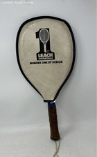 Vintage Leach Lady Swinger Blue Number One By Design Tennis Racquetball w/ Cover