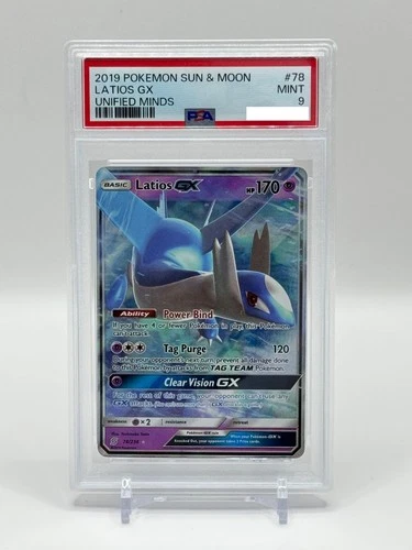Pokémon TCG Latios GX Latios 78/236 Ultra Rare Holo PSA 9