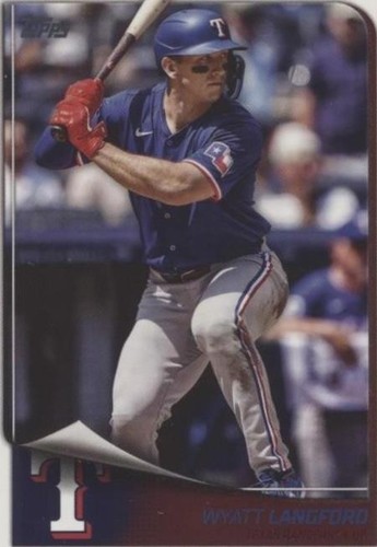 2025 Topps Baseball Black and White Wyatt Langford #54 Texas 