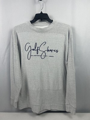 LIQUID ENERGY Gray Heather Long Sleeve Sweatshirt Gulf Shores Alabama Mens XL