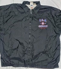 Vintage Bayern Munich 90s Adidas Training Rain Bench Jacket Coat - Large 28