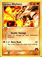 Team Magma's Rhyhorn Uncommon Team Magma vs Team Aqua #38/95 on eBay