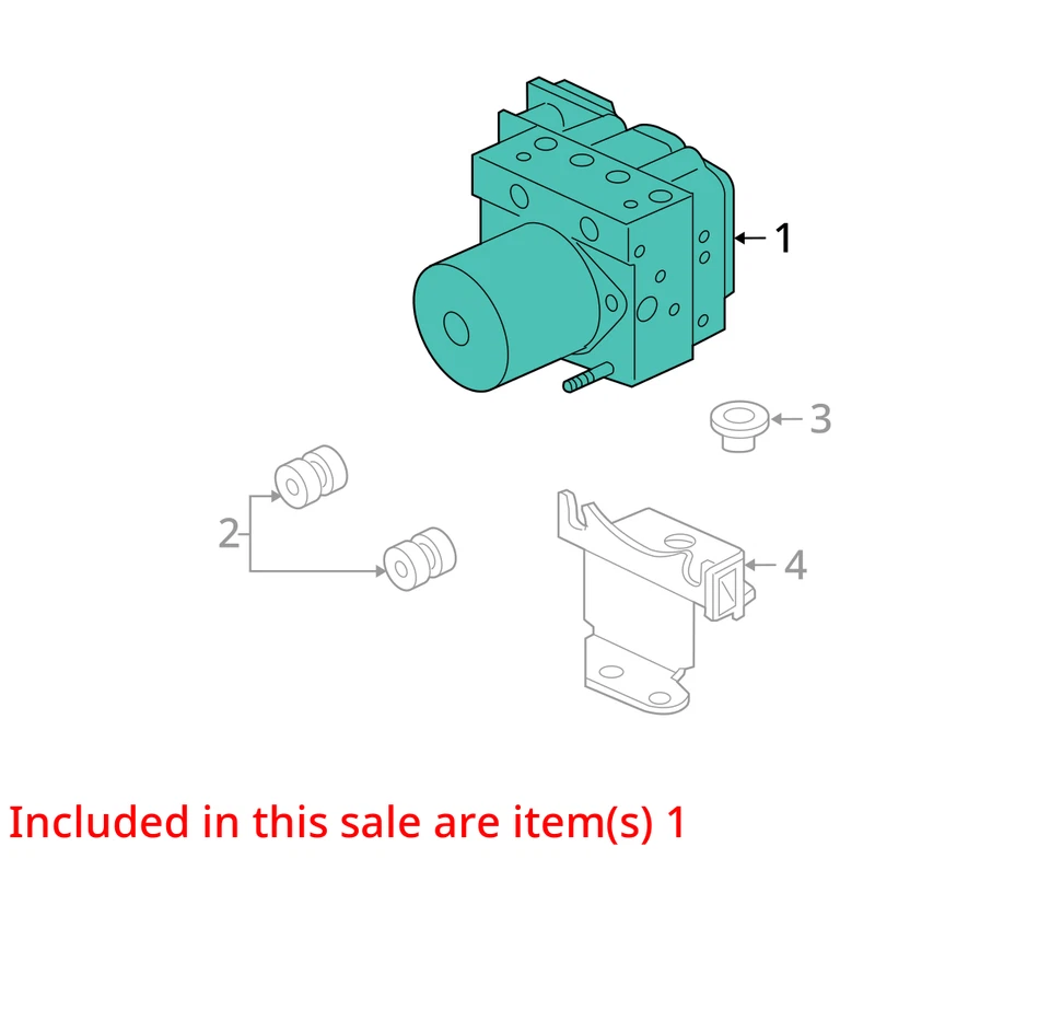 Conjunto modulador de piezas de freno antibloqueo compatible con 09-11 RIDGELINE 955517 Foto 3 de 4