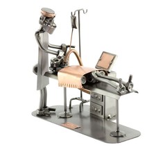 Steelman24 Anaesthesiologist CRNA Sculpture Nuts and Bolts Metal Figurine